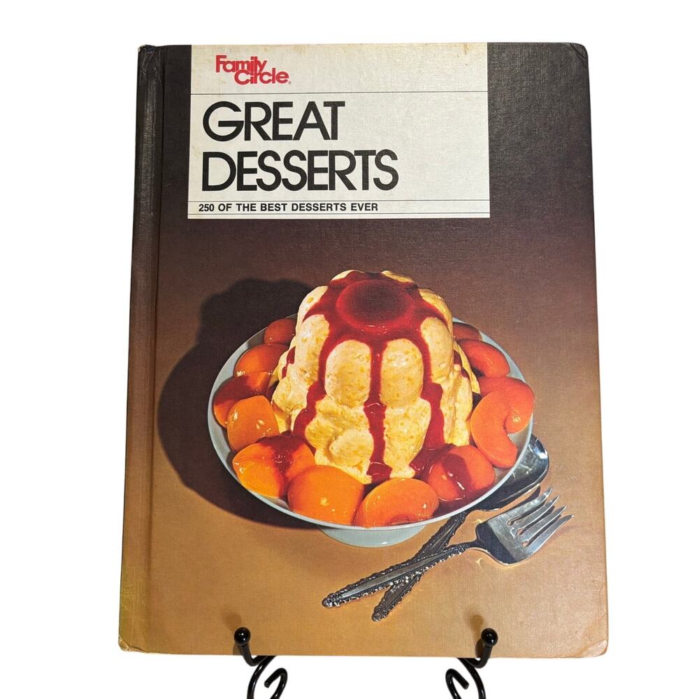 VTG 1978 Family Circle Great Desserts Cookbook, Hardcover